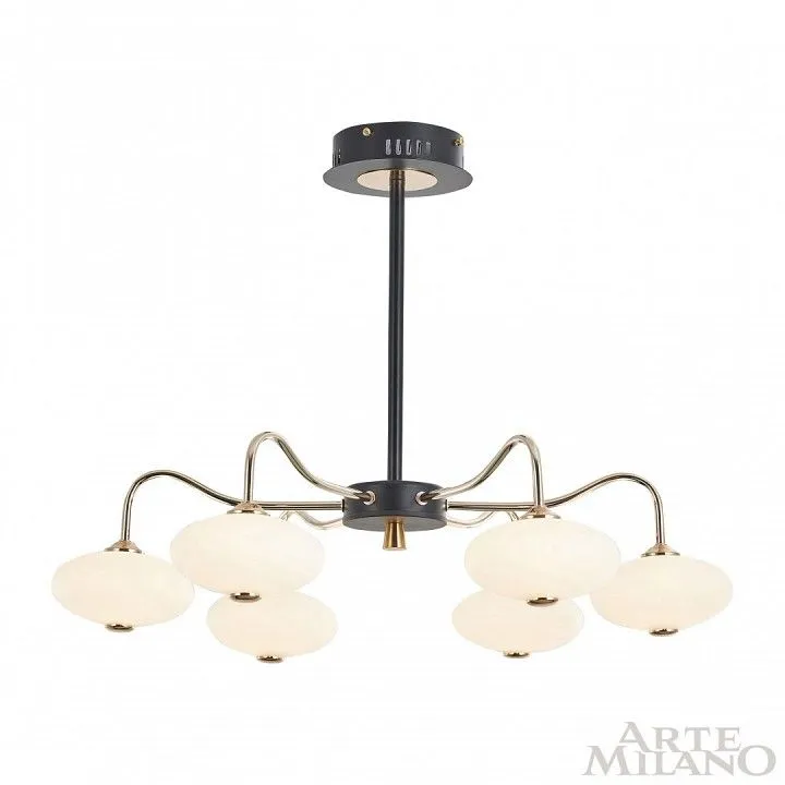 Люстра на штанге Arte Milano Neapolis-73908 273908/6 BK/GD