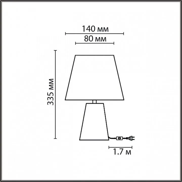 Настольная лампа декоративная Lumion Terazio 8142/1T