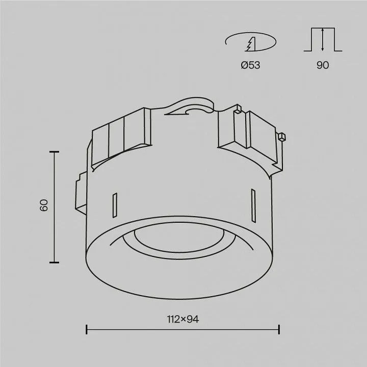 Встраиваемый светильник Maytoni Technical Интро DL110-GU10-W