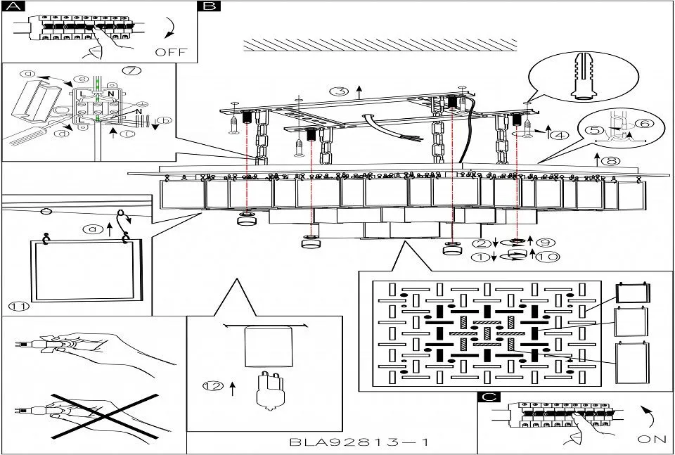 Потолочная люстра Eglo Condrada 1 92813
