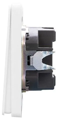 Выключатель двухклавишный с подсветкой без рамки Kranz ROUND KR-78-0714-1