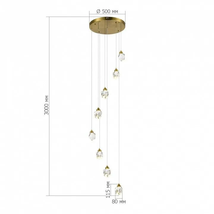 Подвесная люстра ST-Luce Cascato SL6114.203.08