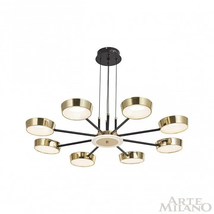 Подвесная люстра Arte Milano Ferrara-71079 271079/8 BK/GD