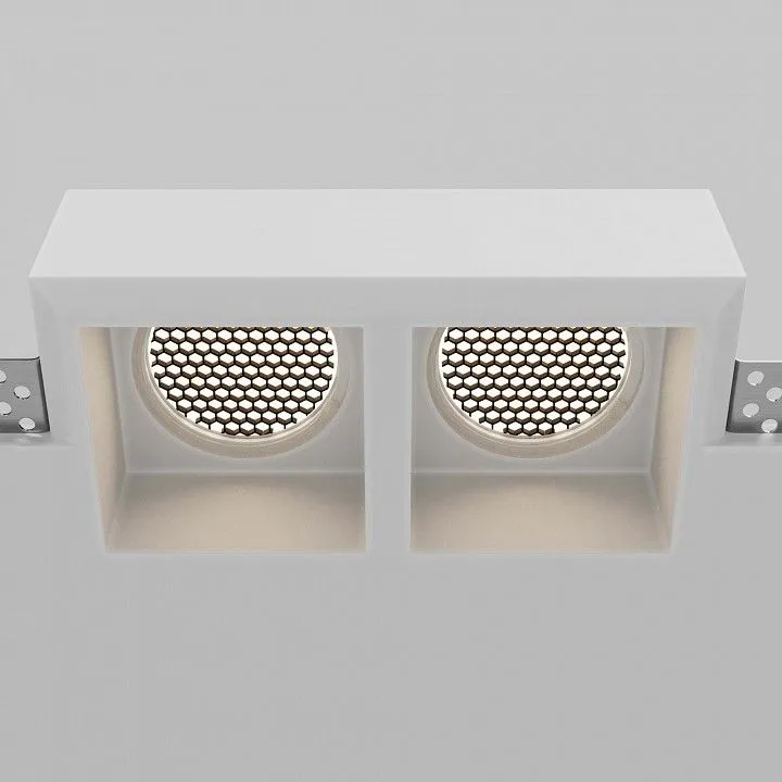 Встраиваемый светильник Maytoni Technical Гипс Модерн DL131-GU10-02-W