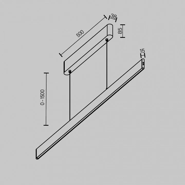 Подвесной светильник Maytoni Technical Эйфория P109PL-36W2.7-6K-BS