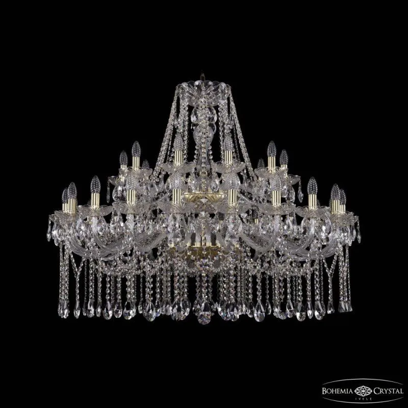 Подвесная люстра Bohemia Ivele Crystal 1413 1413/20+10/400/2d G