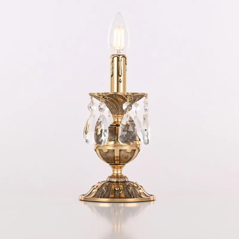 Настольная лампа декоративная Bohemia Ivele Crystal AL77 AL77500L/1-23 GB