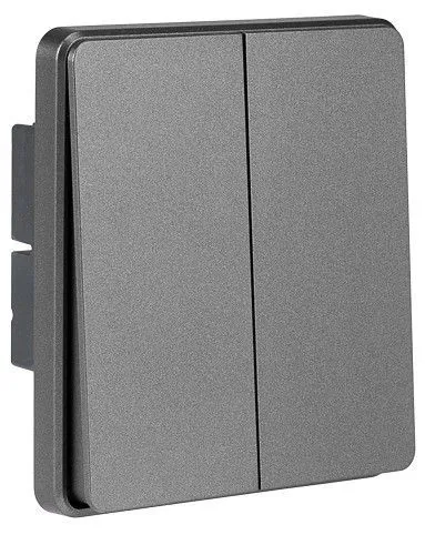 Переключатель перекрестный двухклавишный без рамки Kranz ROUND KR-78-0733-2