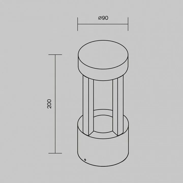 Наземный низкий светильник Maytoni Outdoor Винт O458WL-L9GF3K