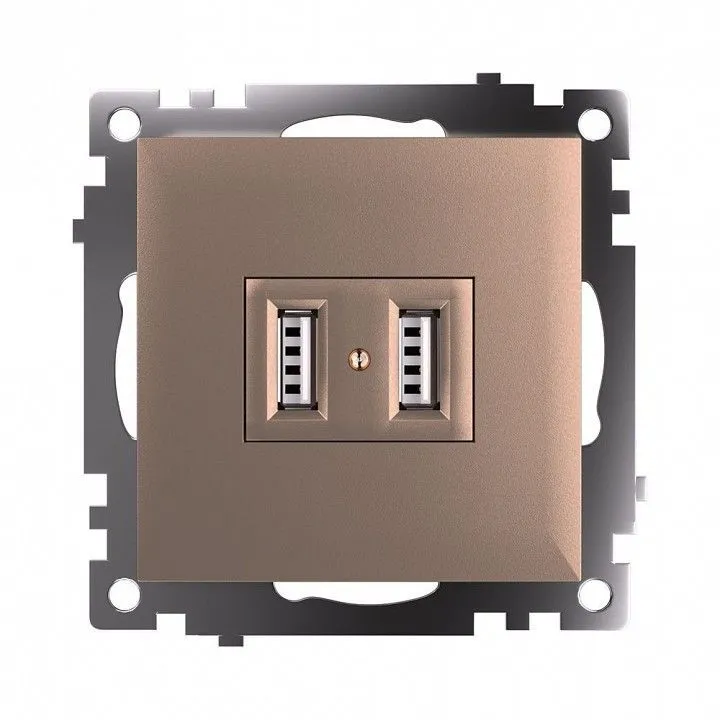 Розетка USB type A без рамки Stekker Катрин 39602