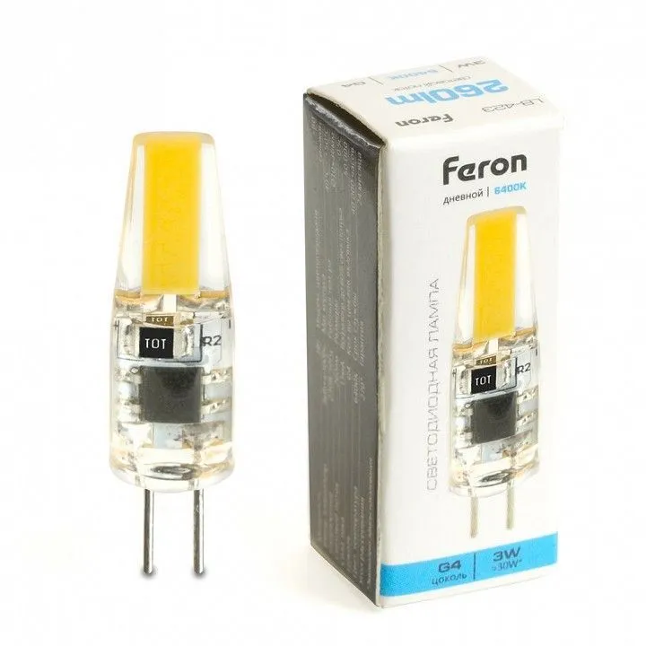 Лампа светодиодная Feron LB-423 G4 3Вт 6400K 51169