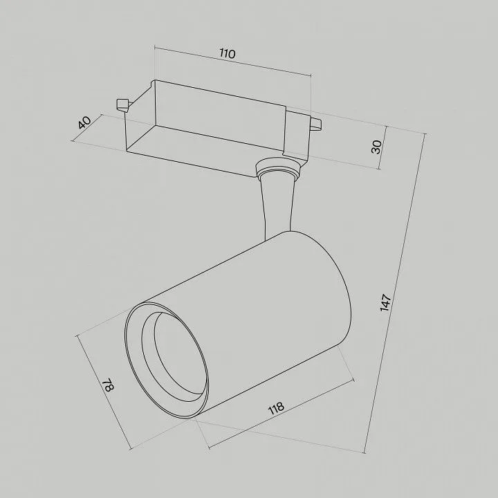 Светильник на штанге Maytoni Technical Вуоро TR003-1-10W4K-W-B