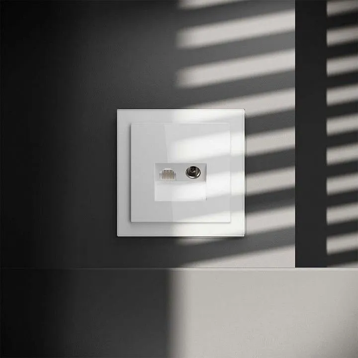 Выключатель для жалюзи без рамки Voltum S70 VLS060701