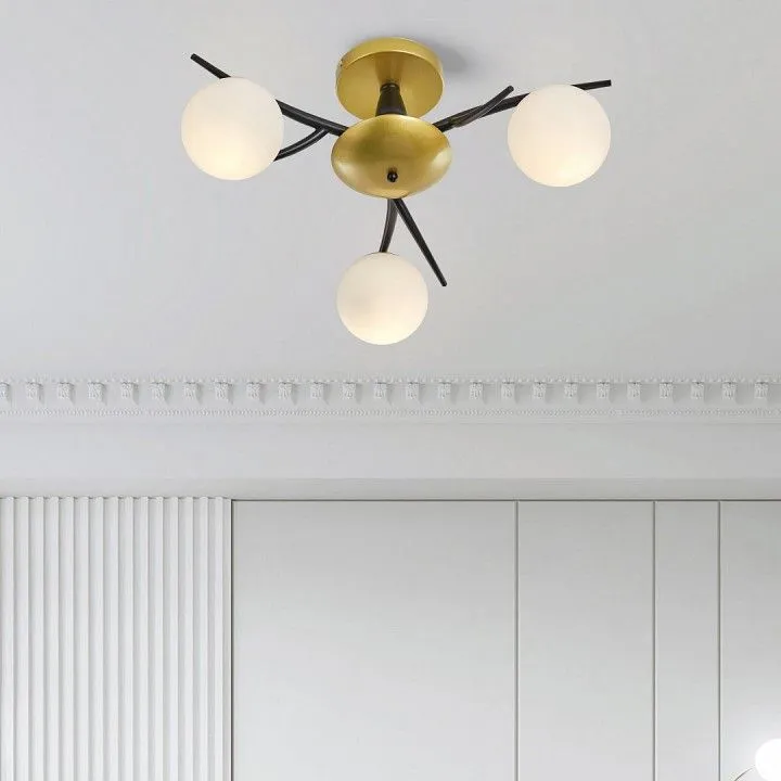 Потолочная люстра Arte Milano Neapolis-73408 273408/3 BK/GD Потолочная люстра Arte Milano Neapolis-73408 273408/3 BK/GD