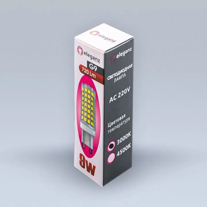Лампа светодиодная Eleganz  G9 9Вт 3000K 1310