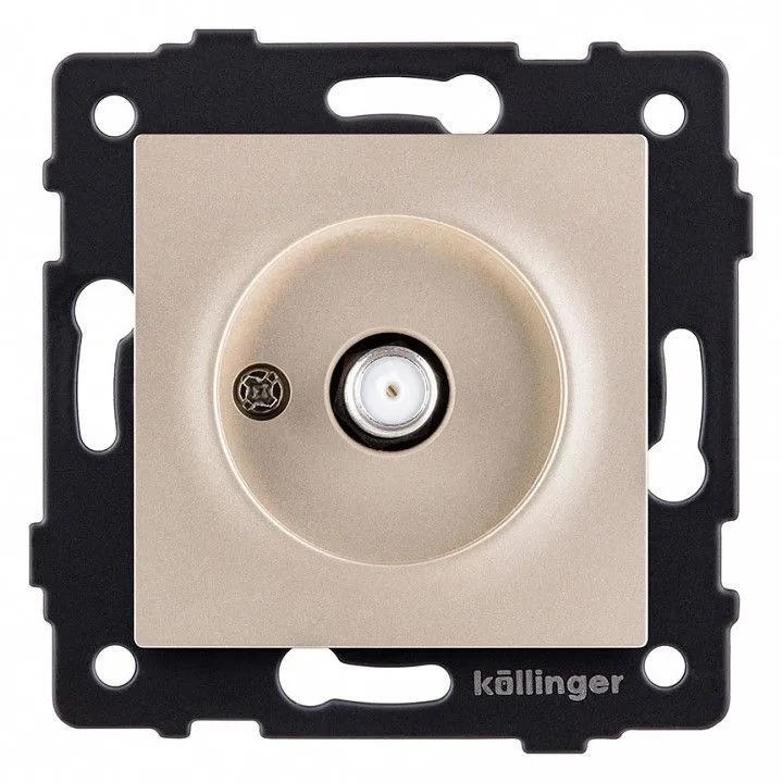 ТВ-розетка и SAT-розетка оконечная без рамки Kollinger  REA-020GD