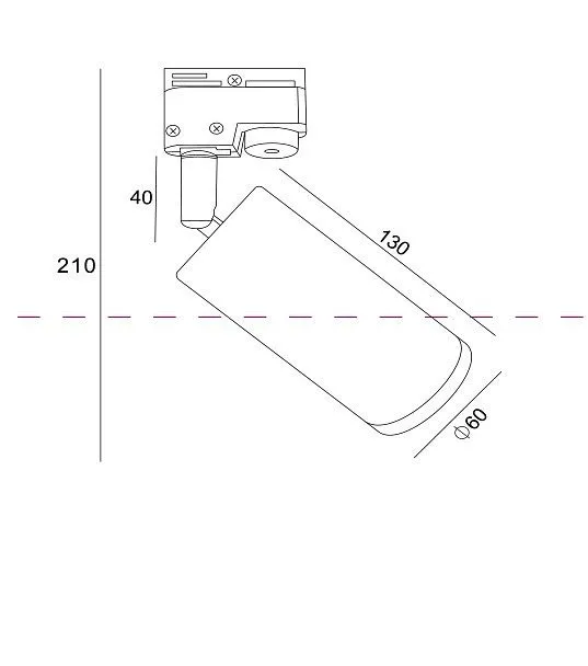 Светильник на штанге Maytoni Technical Фокус TR004-1-GU10-MG