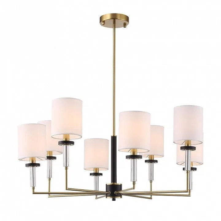 Люстра на штанге ST-Luce BLACK+BRASS SL1404.303.08