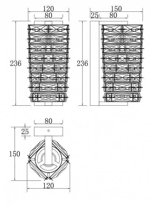 Бра Maytoni Спираль MOD124WL-L6CH3K