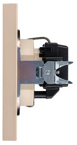 Розетка с заземлением и со шторкой, без рамки Kranz STRONG KR-78-0701-8