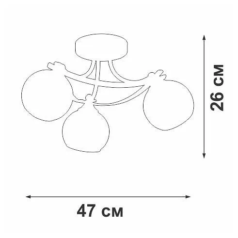 Потолочная люстра Vitaluce V2564 V2564-0/3PL
