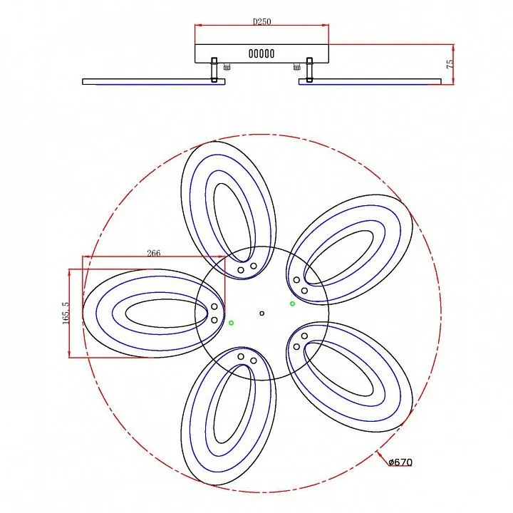 Потолочная люстра Escada Air 10211/5LED