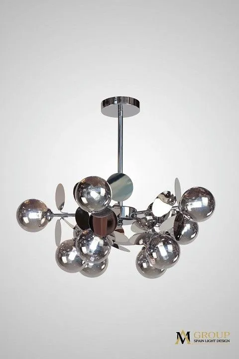 Люстра на штанге AM-Group AM396 AM396 SP10 CHROM