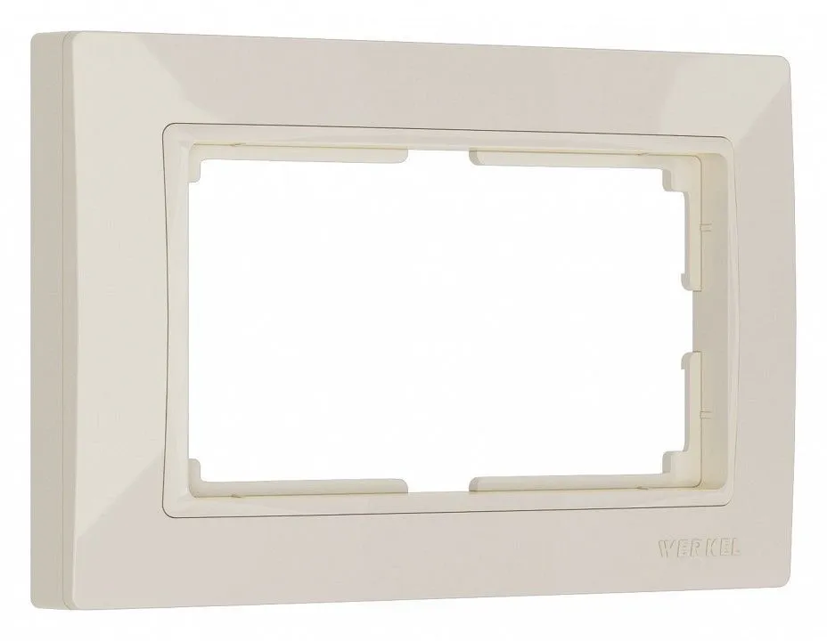 Рамка для двойной розетки Werkel Snabb Basic (слоновая кость) W0082003