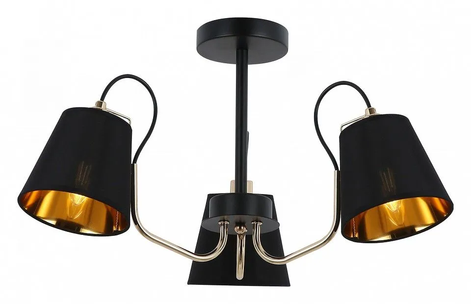 Люстра на штанге ILLUMICO  IL6120-3COU-79 BK GD