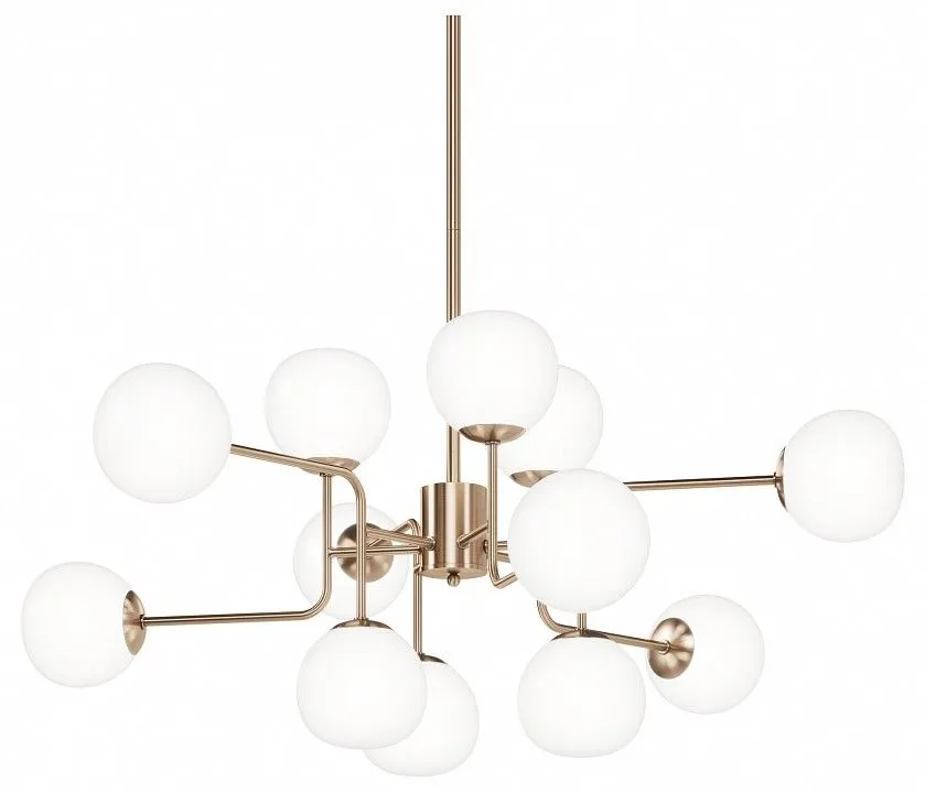 Люстра на штанге Maytoni Эрих MOD221-PL-12-G