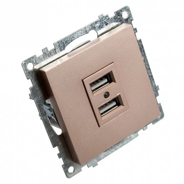 Розетка USB type A без рамки Stekker Катрин 39602