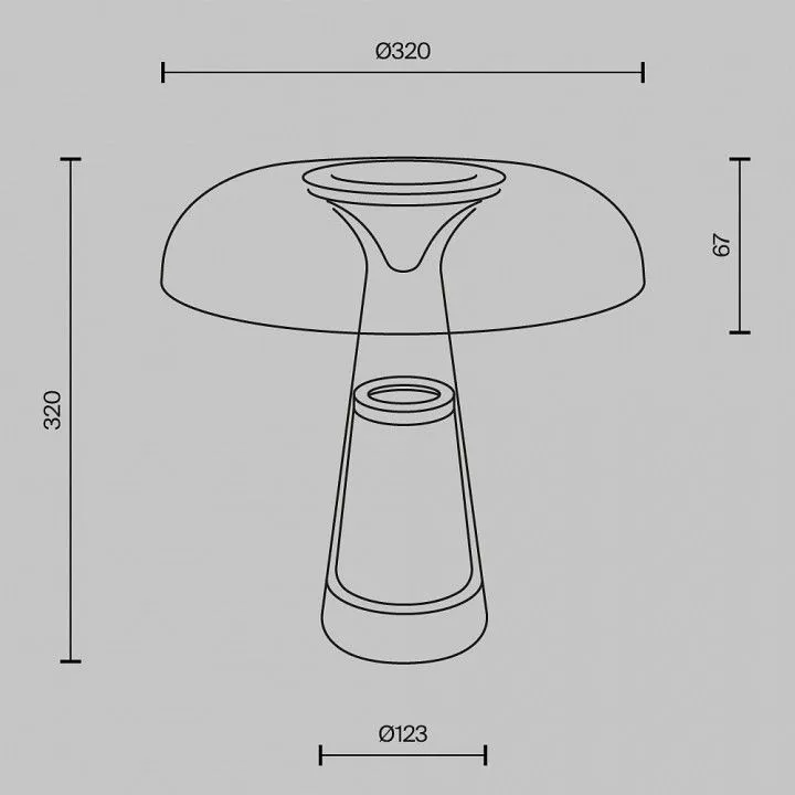 Настольная лампа декоративная Maytoni Артефакт MOD484TL-L8BK