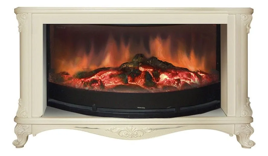 Комплект из электрокамина напольного и портала (115.7x38x73.5 см) Версаль царга Rondo S86 ВЕЦ00011