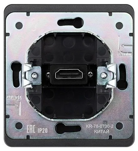 Розетка HDMI без рамки Kranz ROUND KR-78-0730-2