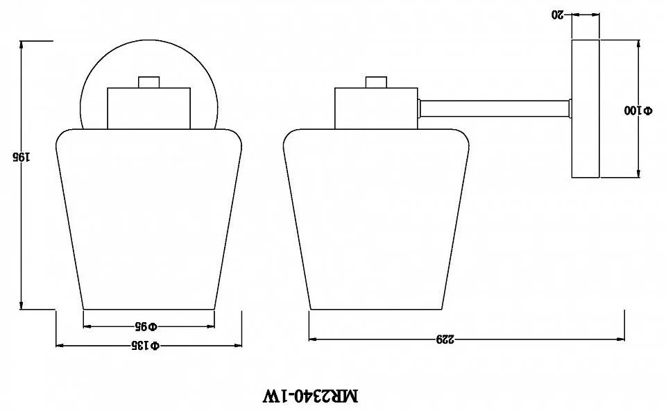 Бра MyFar Mark MR2340-1W