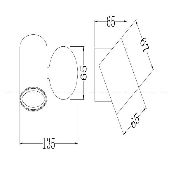 Бра Maytoni Outdoor Уолл Стрит O010WL-01B