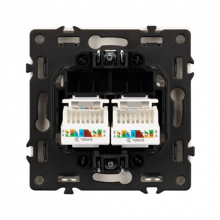 Розетка двойная Ethernet RJ-45 без рамки Arlight SCT 054312