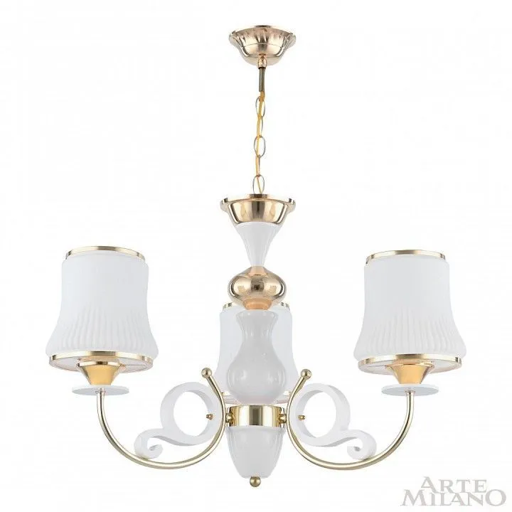 Подвесная люстра Arte Milano Florentia-1097 301097/3 Wh/Gd