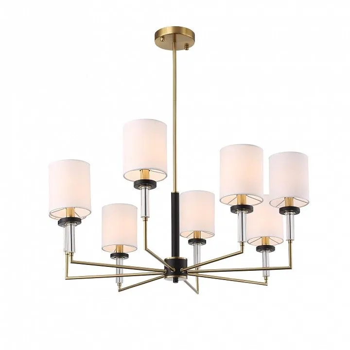 Люстра на штанге ST-Luce BLACK+BRASS SL1404.303.08