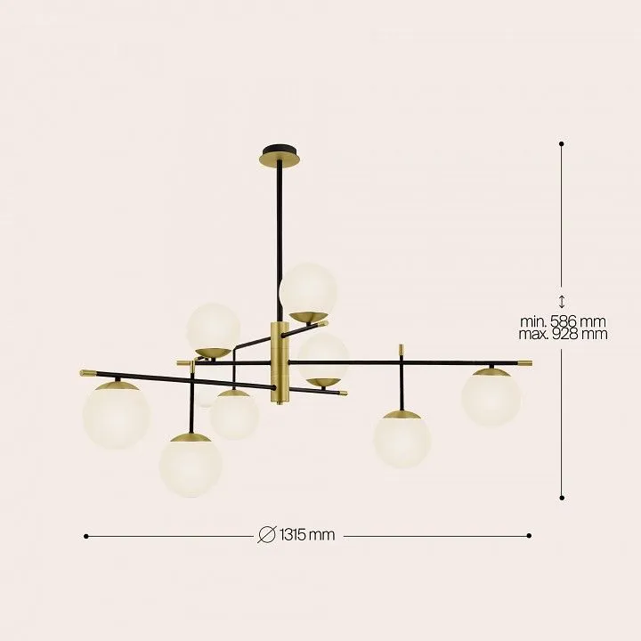 Подвесная люстра Maytoni Ностальгия MOD048PL-09G