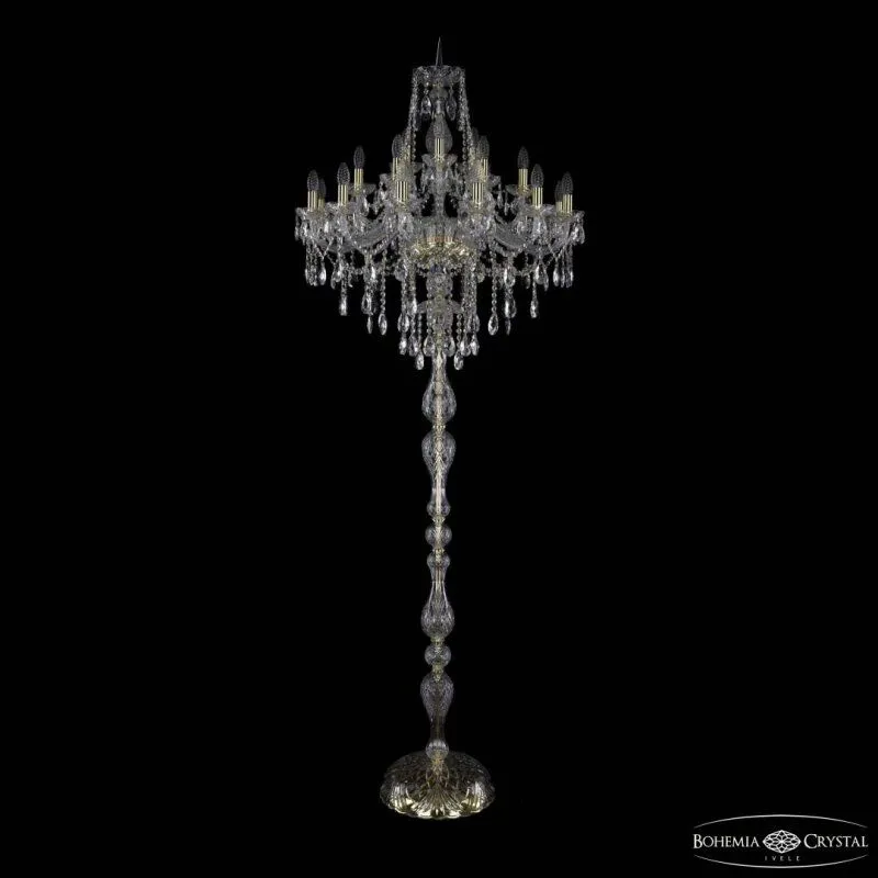 Торшер Bohemia Ivele Crystal 1415 1415T1/12+6+3/300-225 G