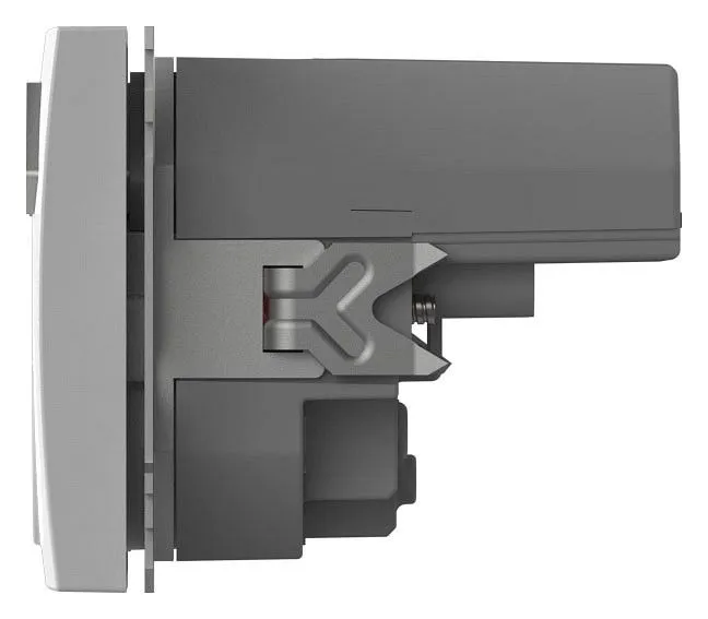 Розетка с заземлением и со шторкой и 2хUSB type A, без рамки Elbi Eleсtriс Zena Vega 609-015600-317