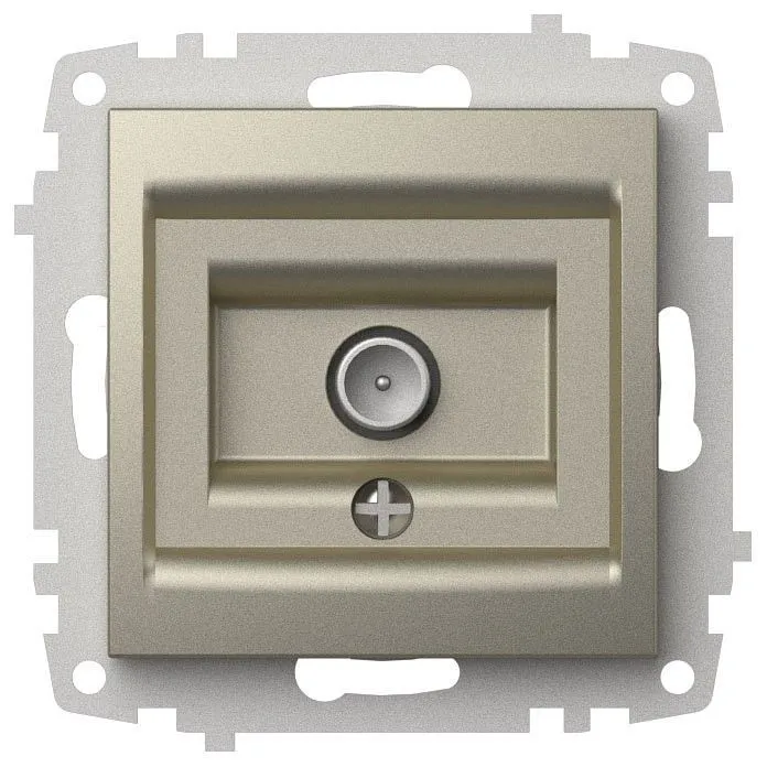 ТВ-розетка проходная без рамки Elbi Eleсtriс Zena Vega 609-011400-272