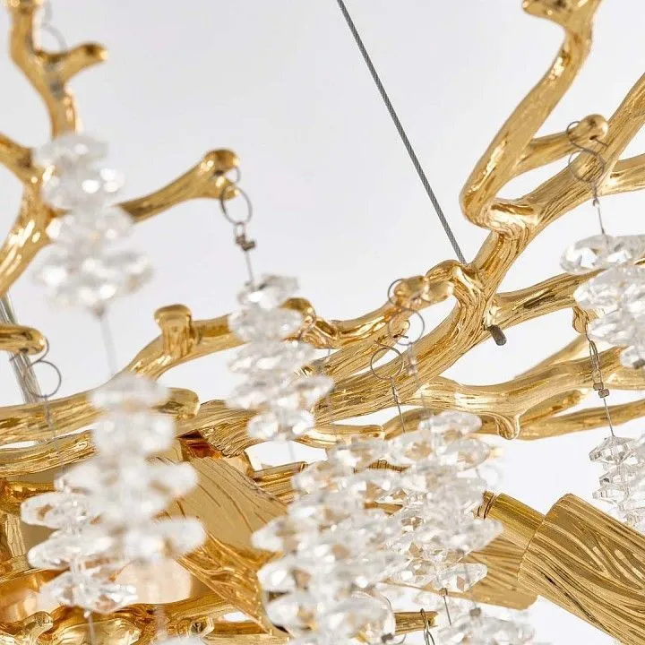 Подвесная люстра Arte Milano Веточка 230110.600.8.E14.B2 GD