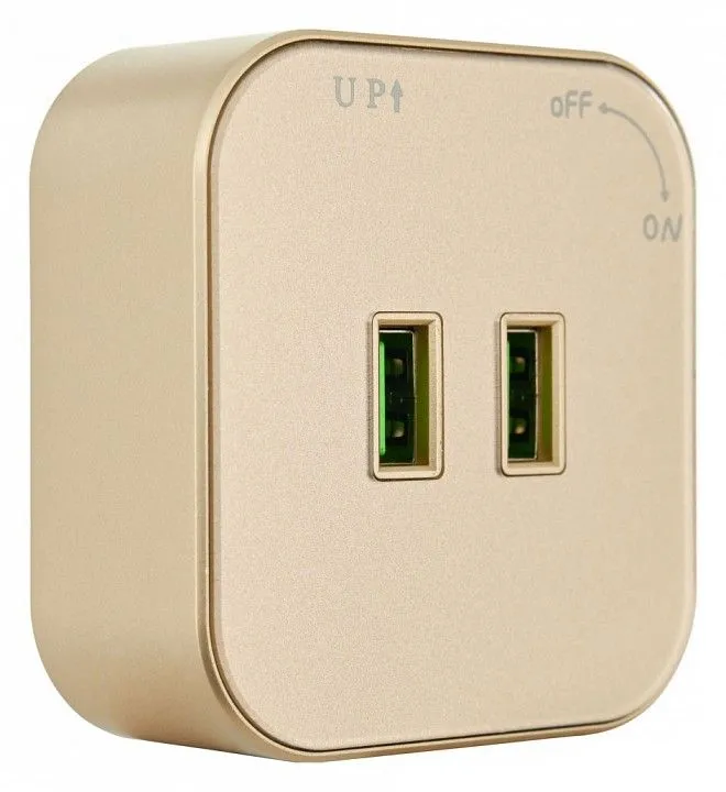 Розетка 2xUSB на треке Arte Milano Am-track-sockets 380022TS/USBx2 Gold