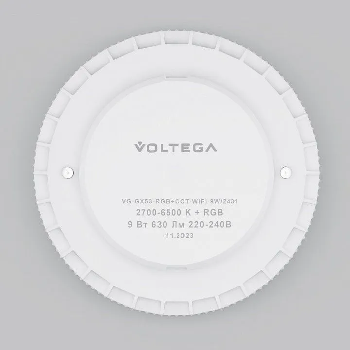 Лампа светодиодная с управлением через Wi-Fi Voltega Умные лампы (Wi-Fi) GX53 9Вт 2700-6500K 2431