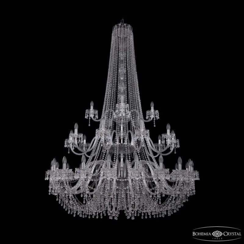 Подвесная люстра Bohemia Ivele Crystal 1410 1410/20+10+5/530/h-200/3d Ni V0300