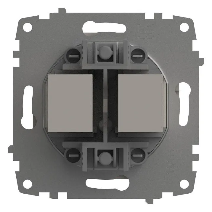 Розетка двойная RJ-12 и Ethernet RJ-45, без рамки Elbi Eleсtriс Zena Vega 609-010200-249