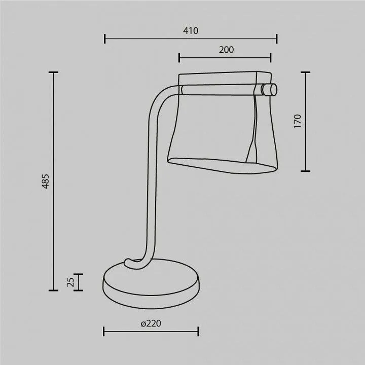Настольная лампа декоративная Maytoni Кабаре MOD170TL-L8BS3K