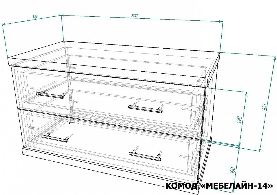 Комод Мебелайн-14